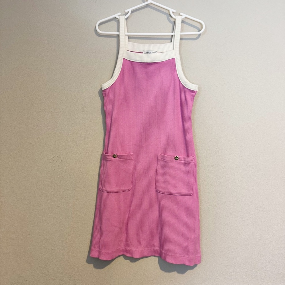Crewcuts Girls Rib Knit Pink Dress